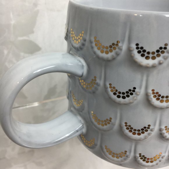 Starbucks 2016 Gold Scales Mermaid Tail Coffee Mug - Picture 4 of 11
